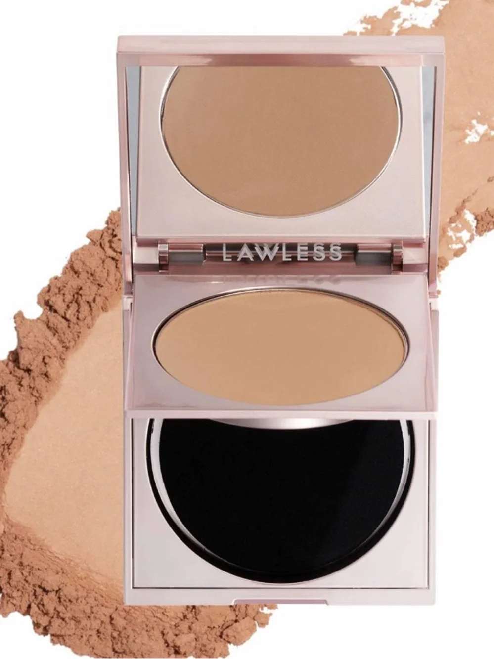 LAWLESS Skin-Perfecting Powder Skin Smoothing Compact Light Medium New FullSz